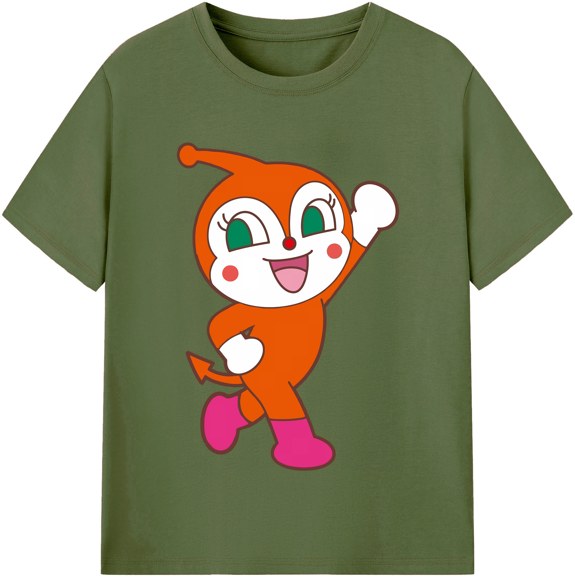 （画像用） アンパンマン Anpanman 綿100％半袖Tシャツ（フロントプリント）